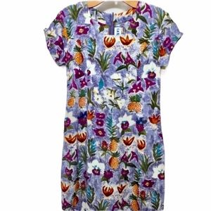 Vintage Hawaiian Dress 1996 Floral A-line Small